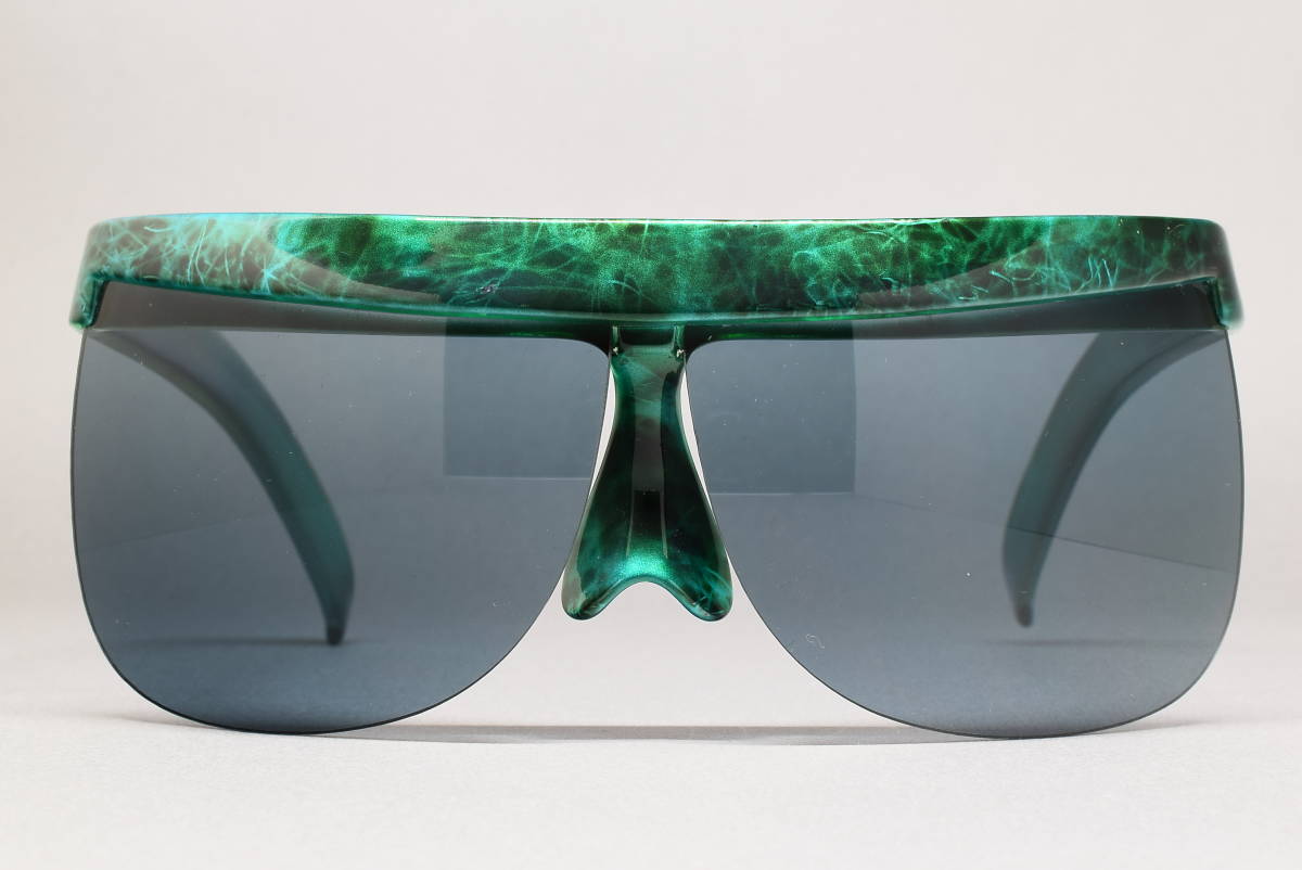 ストアストック ヴィンテージ 1970s クレージュ 7853-8 C 89 スペースエイジ サングラス Courreges PARIS VERBAL グリーン/グレー拍卖