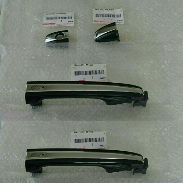 在庫希少!【未使用 トヨタ 純正】ウィッシュ 20系 流用 ハーフメッキアウトサイドドアハンドル 1台分拍卖