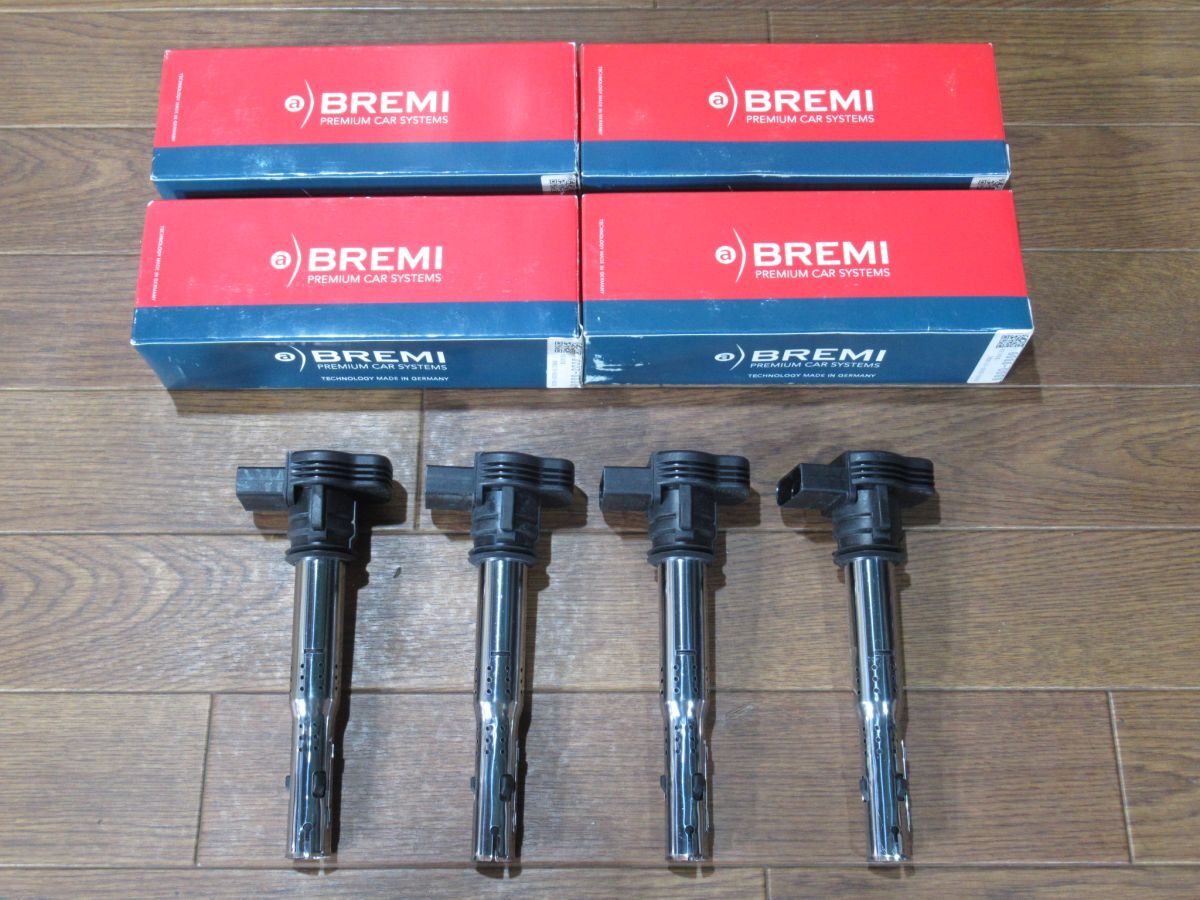 未使用アウディ/フォルクスワーゲンBREMIイグニッションコイル4個 0000-0000-012886/20120/A3(8P)/A4(8K)/A5(8T)/Q3(8U)/Q5(8R)/TT(8J)拍卖