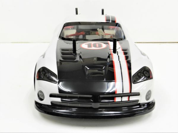 ☆スペアボディー付・完成品RTRが日本全国送料無料☆ ターボ機能付き 2.4GHz 1/10 ドリフトラジコンカー ダッヂバイパー タイプ 白拍卖