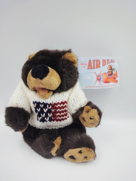 レア 入手困難 Paradies Collection Air Bear Teddy Stuffed Animal American US Flag Sweater air bear ぬいぐるみ拍卖