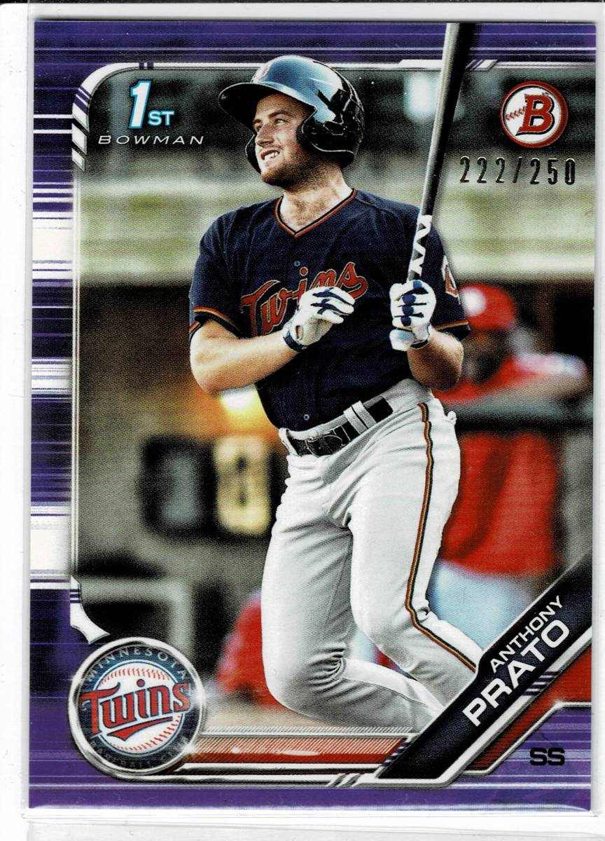 2019 Bowman Draft Anthony Prato Purple /250拍卖