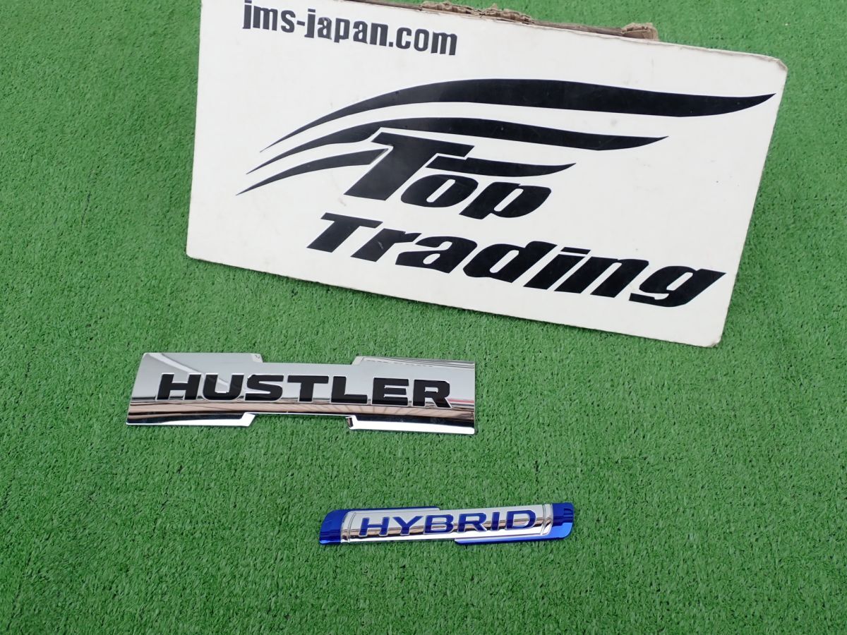 L5227^ スズキ純正 ハスラー / HASTLER ハイブリット / HYBRID エンブレム 77831-59S0 77861-57T0拍卖