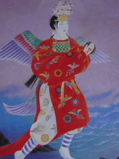 三輪高英、【韻(ひびき)】、希少な額装用画集より、新品額装付、状態良好、送料込み拍卖