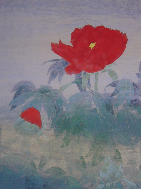 藤田時彦、【華】、希少な額装用画集より、新品額装付、状態良好、送料込み拍卖