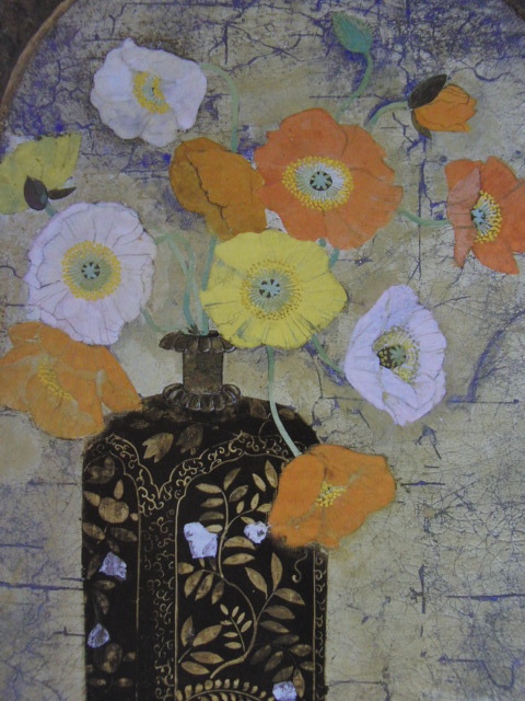 松室加世子、【想花】、希少な額装用画集より、新品額装付、状態良好、送料込み拍卖