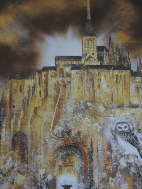 木村圭吾、【禁断の要塞】、希少な額装用画集より、新品額装付、状態良好、送料込み拍卖