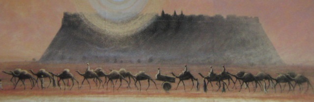 長谷部日出男、【大地昇陽】、希少な額装用画集より、新品額装付、状態良好、送料込み拍卖