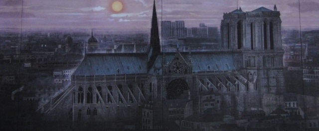 岩波昭彦、【ノートルダム大聖堂】、希少な額装用画集より、新品額装付、状態良好、送料込み拍卖