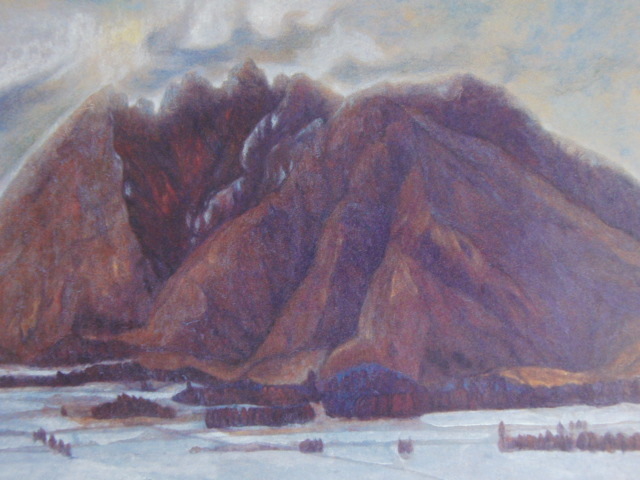 大塚明、【浅春譜】、希少な額装用画集より、新品額装付、状態良好、送料込み拍卖