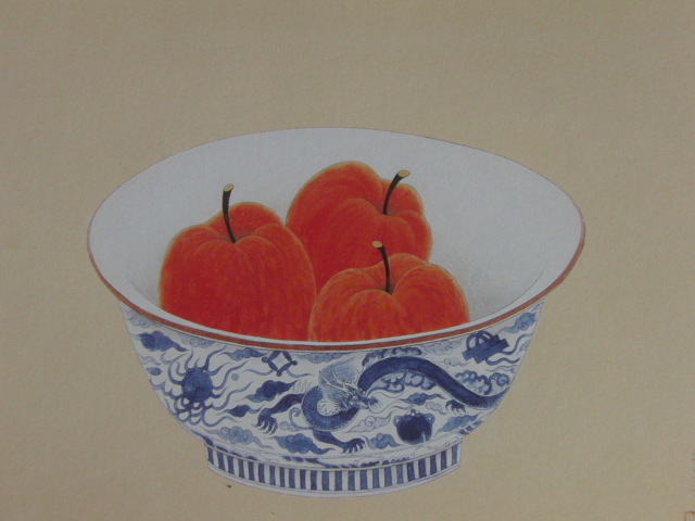 三井淳生、【雲龍鉢】、希少な額装用画集より、新品額装付、状態良好、送料込み拍卖