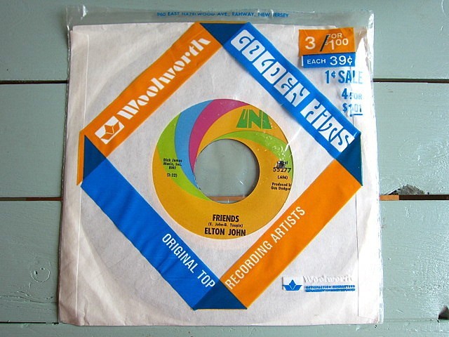 新品未開封★ELTON JOHN★FRIENDS/HONEY ROLL UNI Records 55277★200430t7-rcd-7-vcレコード7インチUS盤米盤71年70'sエルトンジョンNOS拍卖