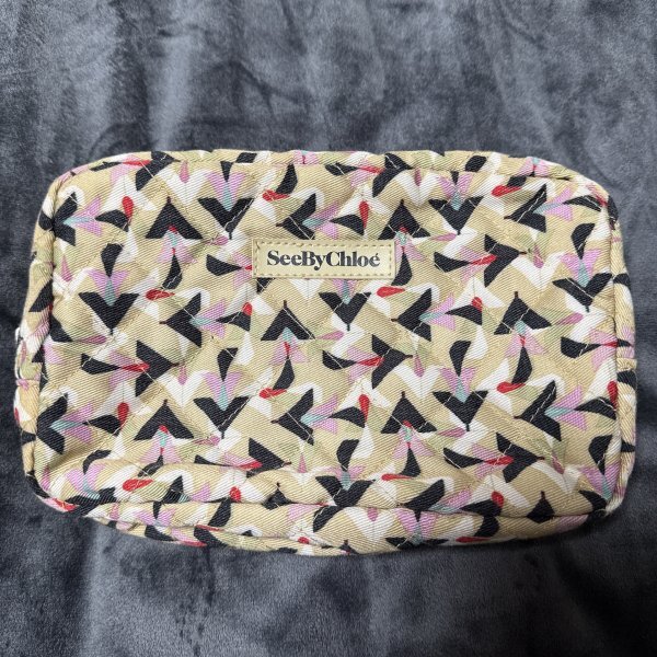 【極美品】SeeByChloe シーバイクロエ ポーチ コスメポーチ 化粧ポーチ キルティング アクセサリーポーチ 小物入れ拍卖