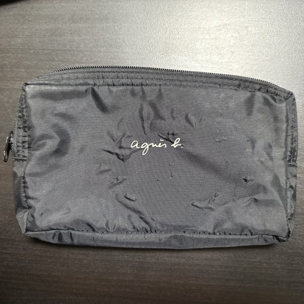 【訳あり品】アニエスベー ポーチ ブラック コスメポーチ 化粧ポーチ拍卖