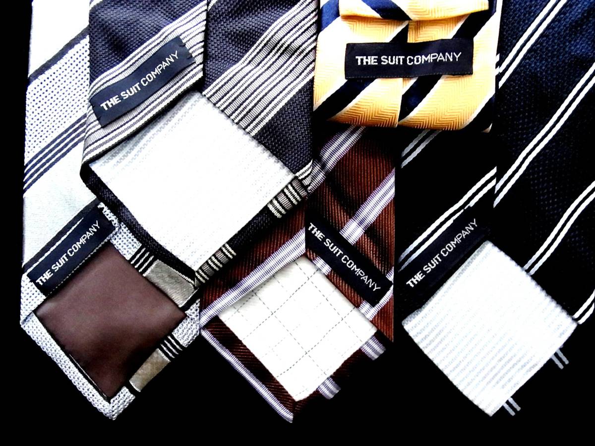 ■即決セール■J0016■ 5本セット全てスーツカンパニー「THE SUIT COMPANY」ネクタイ拍卖