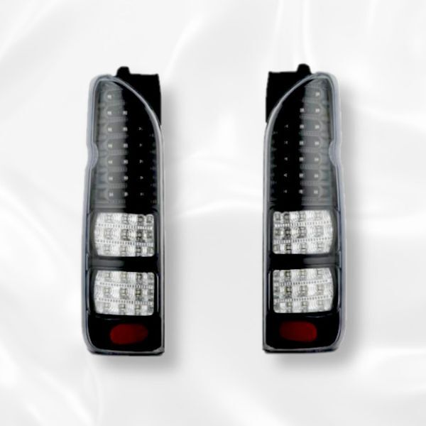 トヨタ ハイエース 200系 ライトセット ライト レンズ ランプ フルLED クリスタル ハーフブラック テールランプ HIACE TOYOTA 新品拍卖