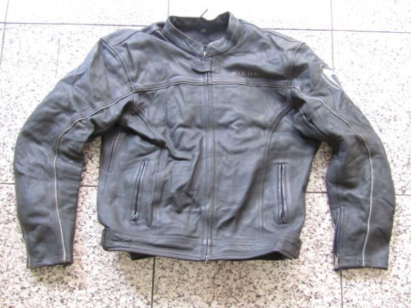 RICHA リシャ レザー レーシングジャケット 48 XLサイズ位 ブラック拍卖