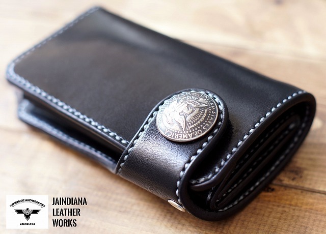 手縫い BCM-B サドルレザーミドルウォレット拍卖