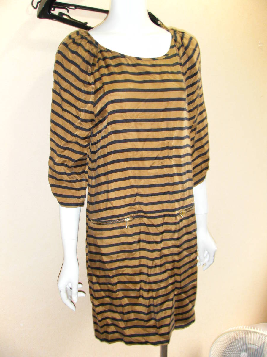 美品 メルローズ Liesse リエス キュプラ100% ワンピース ドレス サイズ3 メ7988拍卖