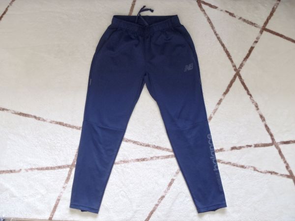 NB ニューバランス 160 カジュアルパンツ ジュニアウォームアップパンツ DRY ネイビー 股下64cm 濃紺 クリックポスト185円 匿名230円拍卖