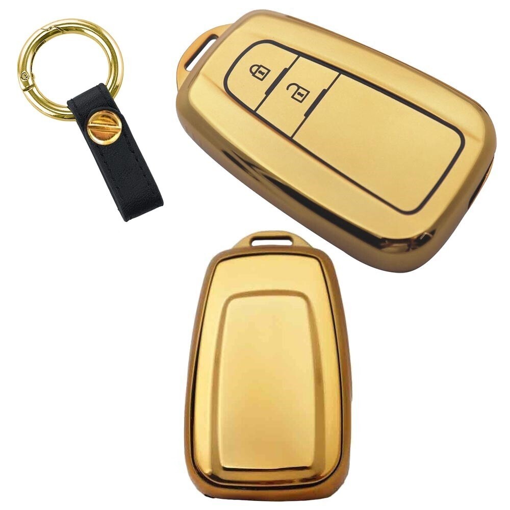 新品即決/送料無料 トヨタ ゴールドTPU キーケース キーカバー カムリ70系 カローラツーリング カローラスポーツ カローラクロス セダン拍卖