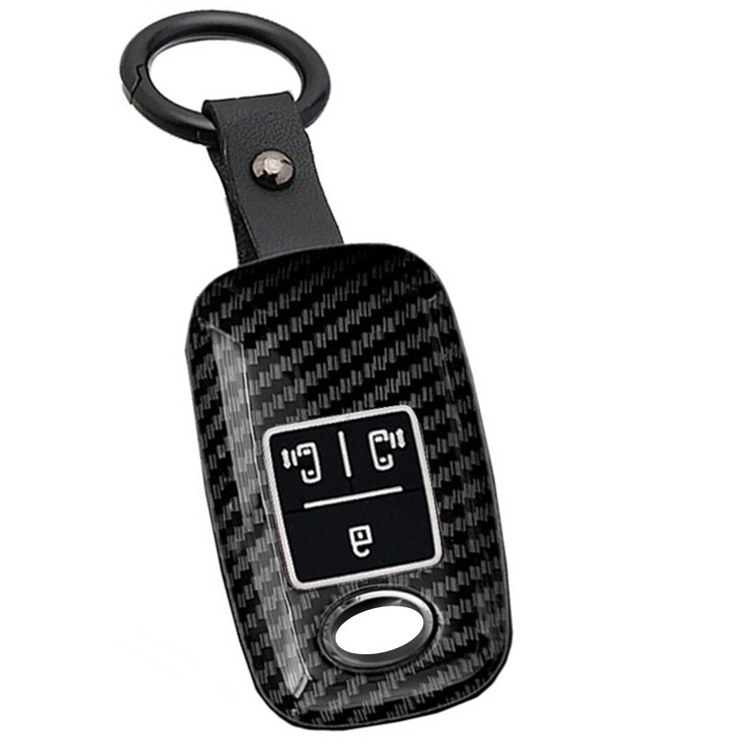 即決新品 スバル カーボン調 キーケース キーカバー 両側スライドドアボタン シフォン (R4.10-) LA650F LA660F キーレスカバー拍卖