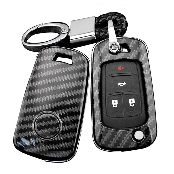新品即決/送料無料 シボレー カーボン調 キーケース キーカバー クルーズ カマロ エクイノックス スパーク ボルト オニキス シルバラード拍卖