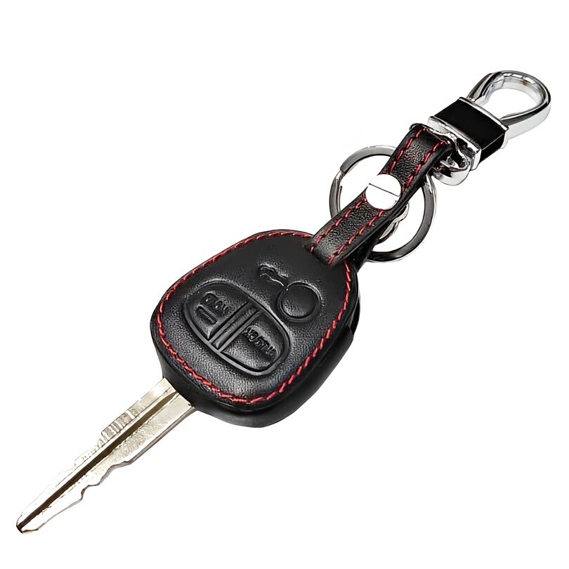 新品即決 三菱 牛本革 レザー スマートキーケース キーカバー ミニキャブ クリッパー u61 u62 u71 u72 ekワゴン パジェロミニ アクセサリー拍卖