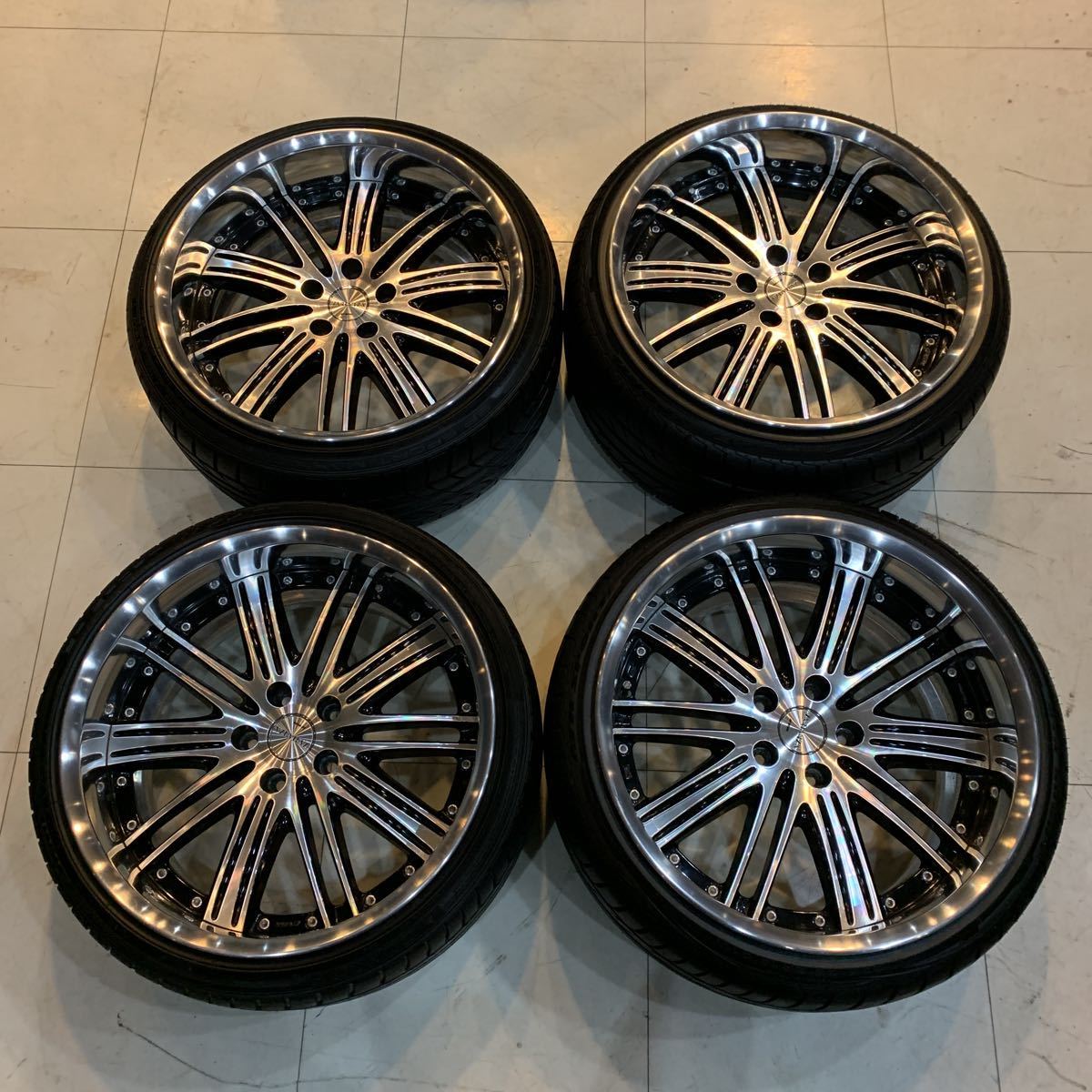 ワーク VARIANZA ヴァリアンツァ 超深リム 5穴 PCD114.3 19インチ タイヤホイール WORK 9.5J +18 10.5J +31 美品 クラウン拍卖