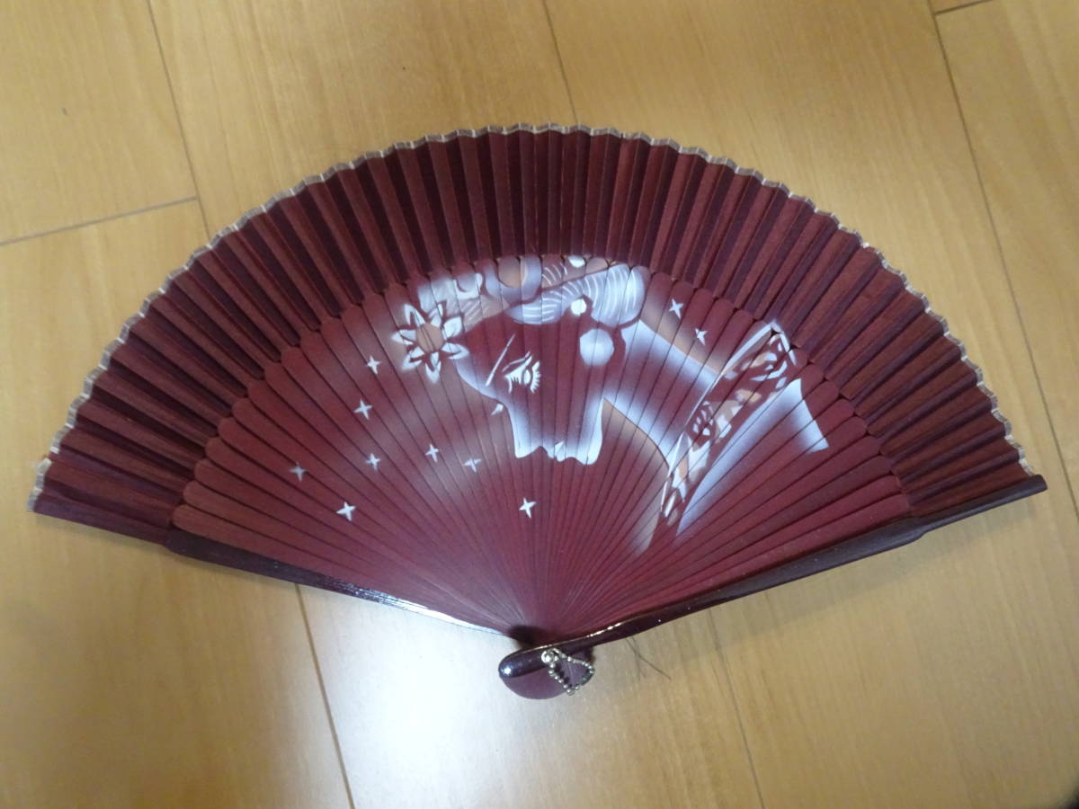 扇子 センス せんす あずき色 女性 インテリア コレクション おしゃれ うちわ 小物拍卖