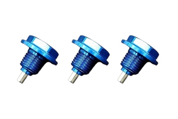 【送料140円】マグネット付きドレンボルト 青 3個セット M12× ピッチ1.25 トヨタ/日産/ダイハツ等 超々ジュラルミン拍卖