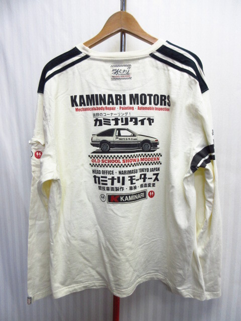 カミナリモータース 長袖Tシャツ メンズXL XXL ライダースシャツ バイカーズシャツ ロンT カットソー バイクウエア テッドカンパニー04141拍卖