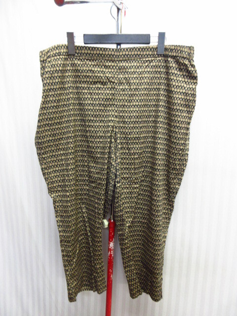 MARINA RINALDI(マリナ リナルディ) 総柄ストレッチパンツ SIZE 25 XL XXL 総柄デザインパンツ イージーパンツ ズボン アンクルパンツ04181拍卖