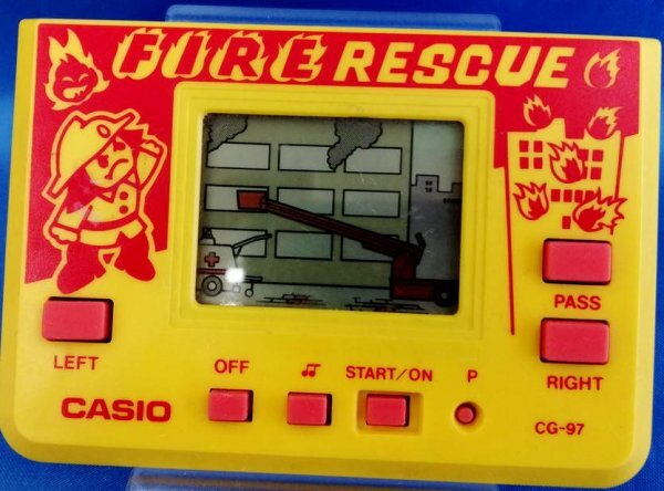 レア 希少 CASIO CG-97 FIRE RESCUE ゲームウォッチ ミニゲーム拍卖