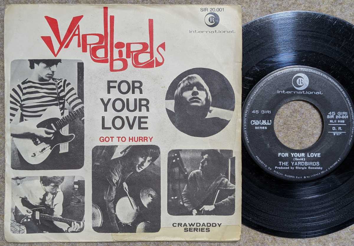 The Yardbirds-For Your Love/Got To Hurry★イタリアOrig.7"/Eric Clapton/Keith Relf拍卖