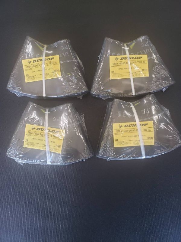 ダンロップ 【チューブ 10インチ】 TR13 直バルブ 135R10 145R10 5.00-10 5.20-10 4本送料込11000円 (137343) 拍卖