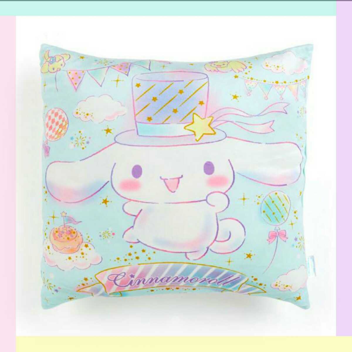 送料無料 新品 シナモン ふわもち クッション サンリオ シナモロール 枕 座布団 ぬいぐるみ かわいい 人形 インテリア ギフト プレゼント拍卖