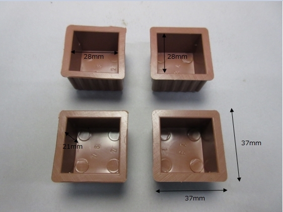 28mm/脚キャップ/角/イス/ テーブル拍卖