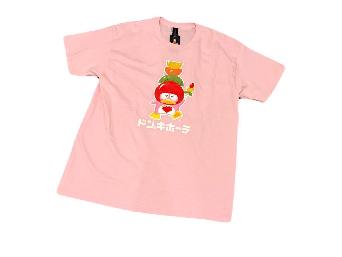 【新品】ドンキ ホーテ ドンコ タンフル Tシャツ 半袖【L】薄ピンク◆ドンペン Donki Don Quixote拍卖