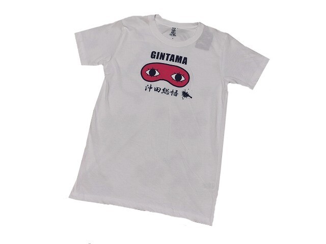 【新品】銀魂 真選組 沖田総悟 Tシャツ 武装警察 半袖【M】白/ホワイト◆ぎんたま GINTAMA おきた そうご MANGA ジャンプ 男性用拍卖