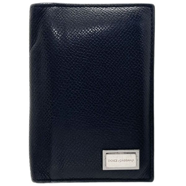 14777 ドルチェ&ガッバーナ 名刺入れ ロゴ カードケース レザー 革 DOLCE & GABBANA カードホルダー拍卖