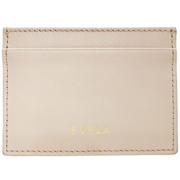 14914 フルラ カードケース ロゴ カードホルダー レザー 革 ピンクベージュ系 FURLA カード入れ 名刺入れ IC拍卖