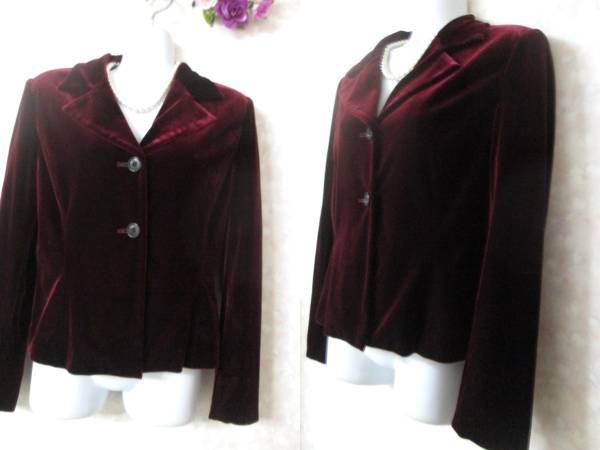 FINALROAD ファイナルロード ベロア テーラードジャケット日本製 ワインカラー o拍卖