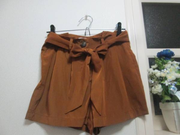 フォーエバー21 リボン付き ショートパンツ/バミューダ ブラウン g拍卖