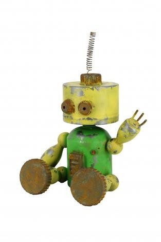 ブリキ ロボット 鉄製 オブジェ インテリア 飾り 雑貨 置物 ヴィンテージ レトロ おしゃれ かわいい ブリキオブジェ 46004拍卖