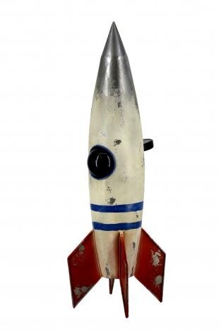 ブリキ ロボット 鉄製 オブジェ インテリア 飾り 雑貨 置物 ヴィンテージ レトロ おしゃれ かわいい ブリキオブジェ 46003拍卖