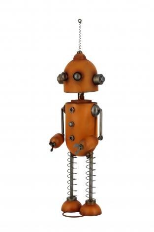 ブリキ ロボット 鉄製 オブジェ インテリア 飾り 雑貨 置物 ヴィンテージ レトロ おしゃれ かわいい ブリキオブジェ 46009拍卖