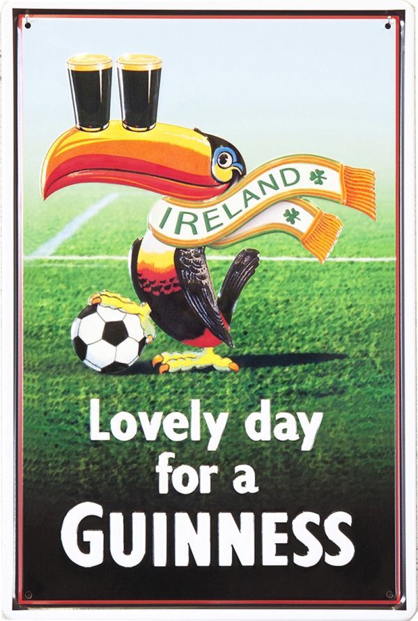 アンティーク エンボスプレート GUINNESS SOCCER アメリカン雑貨 店舗 壁掛 インテリア 飾り オブジェ おしゃれ拍卖