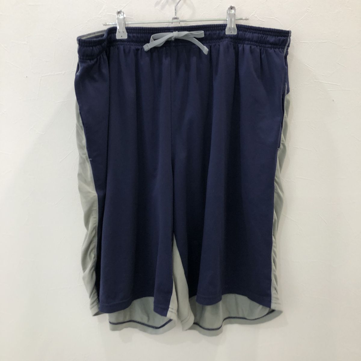 LV4963 アンダーアーマー ビッグサイズ ハーパン ネイビー グレー 2XL拍卖