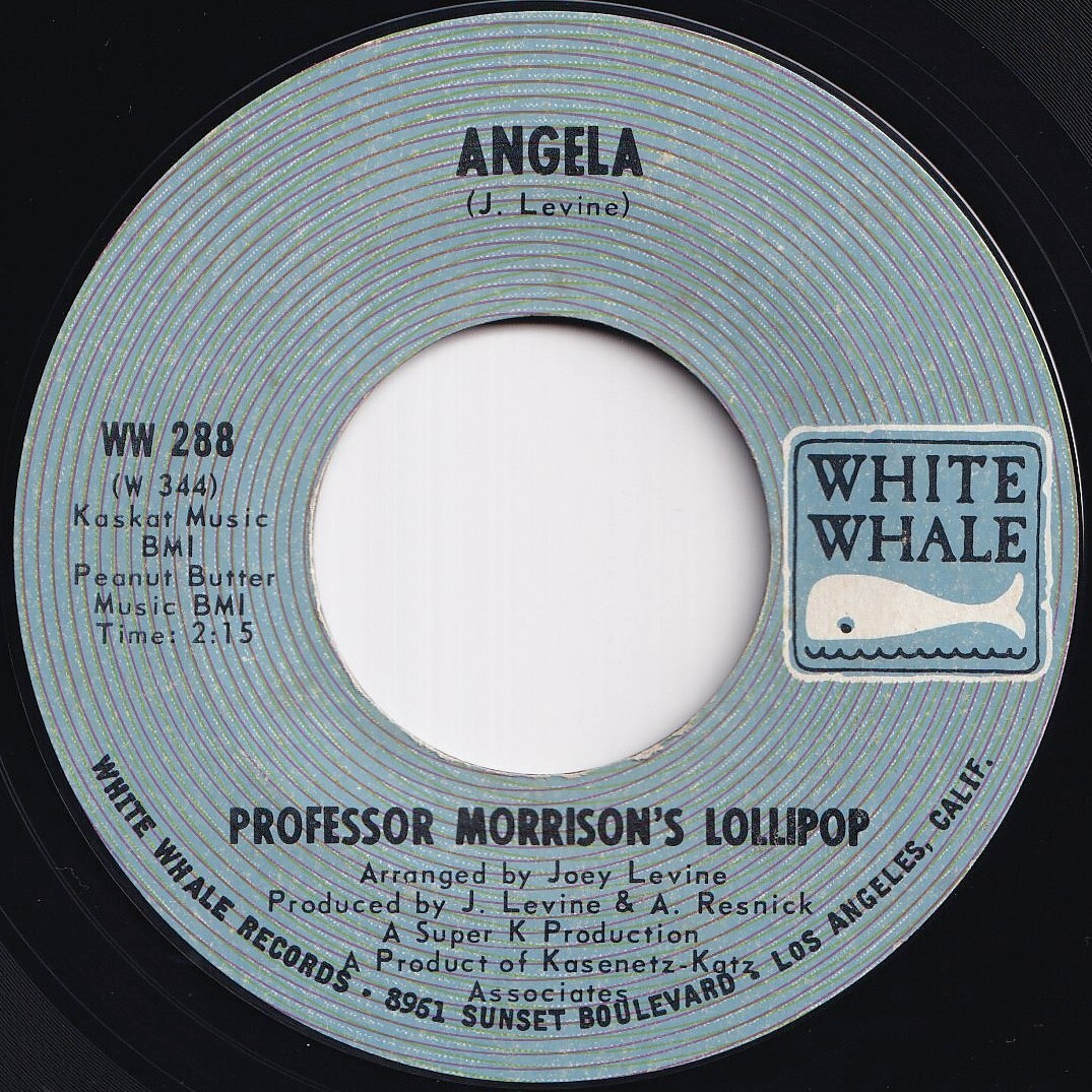 Professor Morrison's Lollipop Angela / Duba Duba Do White Whale US WW 288 210680 ROCK POP ロック ポップ レコード 7インチ 45拍卖